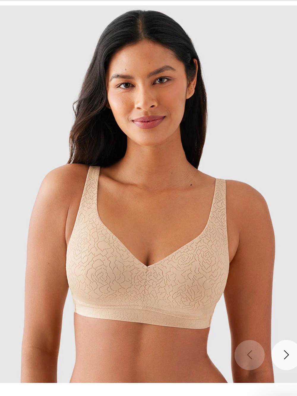 Wacoal Nude Lace-Pattern Seamless Bralette